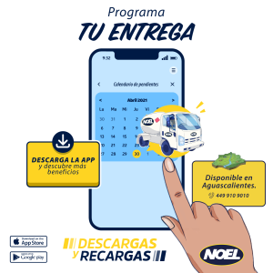 Programa tu entrega en la app Gas Noel 